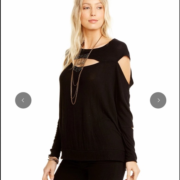 💯✅ AUTHENTIC CHASER LOVE KNIT TOP WITH SLITS - Picture 4 of 5